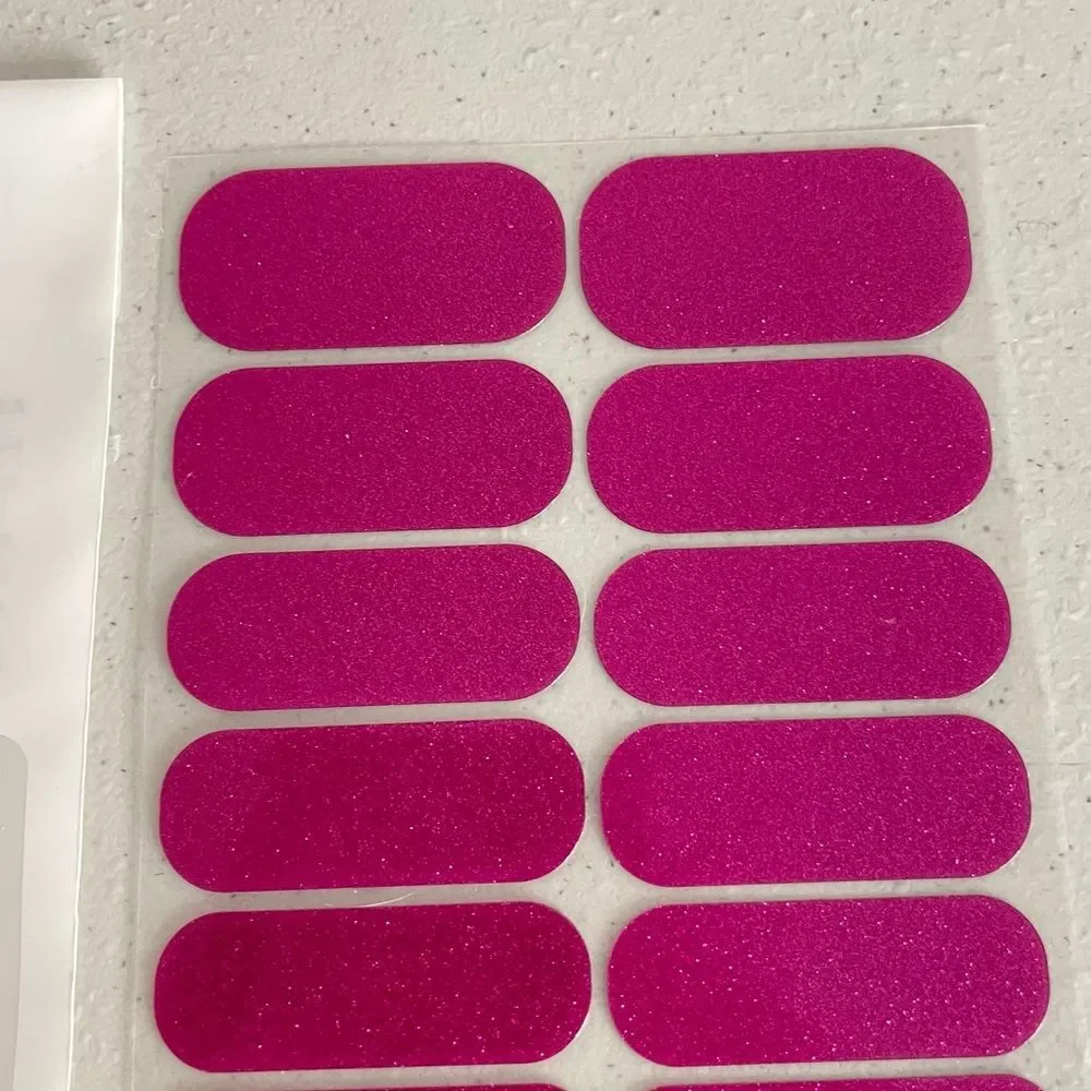 Jamberry Fierce Fuchsia Sparkle Full Sheet Nail Wraps A610